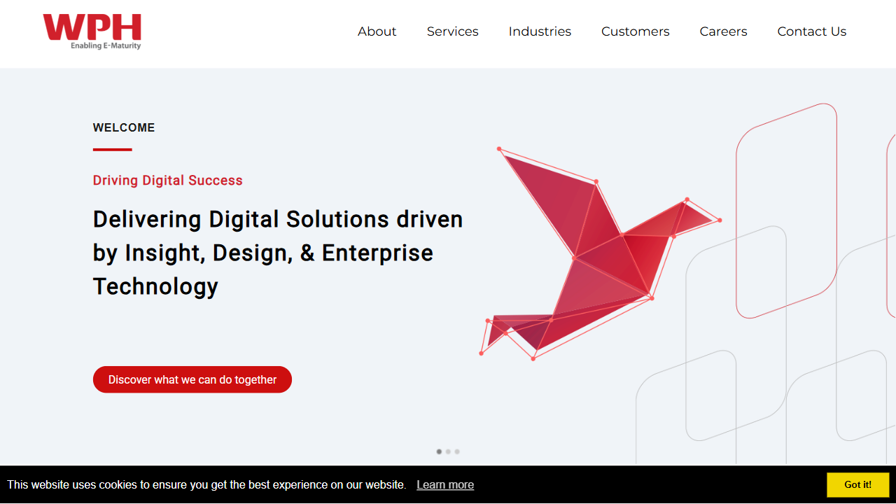 WPH Digital Pte Ltd. website screenshot